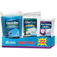 Thumbnail for Classic Bonded Aquarium Filter Pad - Blue & White Aquarium Filter Media Roll Bulk, Customizable for Most Filters Aquatic Experts Value Pack Ultimate Bundle 